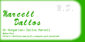 marcell dallos business card